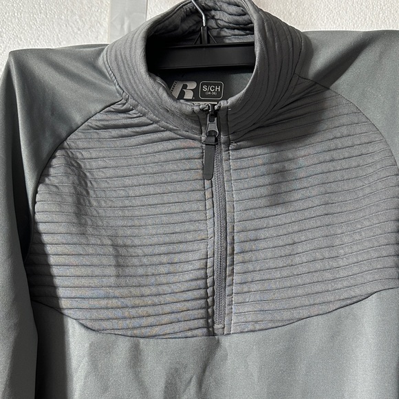 NWT Russell Athletic Quarter-Zip Pullover Shirt Size Small Steel Gray - Picture 3 of 7